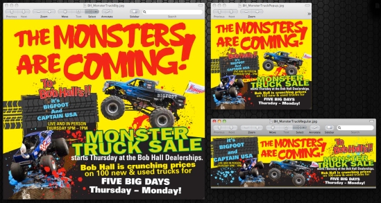Monster Truck banners